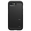 Spigen Tough Armor tok MagSafe-fel rögzíthető iPhone 16e-hez állvánnyal - fekete