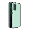 Spring Case borító gél borítás színes kerettel Samsung Galaxy A12 / Galaxy M12 fekete