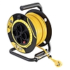 STANLEY SXECCL26BSE beltéri kábeldob, 25 m, beépített kábelvezető, masszív fém láb és fogantyú, H05VV-F 3G1,5 mm2 kábel, max. 3000 W