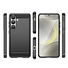 Szén tok, rugalmas szilikon, Xiaomi Poco X7 készülékhez, fekete