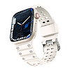 Szíj Háromszoros védőszíj Apple Watch SE-hez, 8, 7, 6, 5, 4, 3, 2, 1 (41, 40, 38 mm) karkötő karkötő bézs