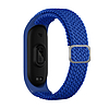 Szíj Szövet csereszíj Xiaomi Mi Band 6 / 5 / 4 / 3 fonott szövet karkötő kék