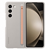 Szilikon tok Samsung Galaxy Z Fold 5 Slim Case készülékhez + ceruza - bézs