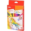 Színes ceruzakészlet, háromszögletű, DELI Color Run, 36 különböző szín (DEC00330)
