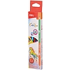 Színes ceruzakészlet, háromszögletű, DELI Color Run / Dual, 6db/12 különböző szín (DEC00500)