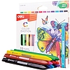 Színes ceruzakészlet, háromszögletű, papírdobozos, DELI Color Emotion, 12 különböző szín (DEC00200)