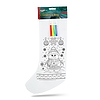 Színezhető mikulás csizma - 4 filccel - 4 féle - 41 x 21 cm (55996D)