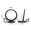 Szobaantenna CITY RING-C500, DVB-T2, DAB, LTE/4G/5G szűrő (J0704)