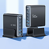 Tech-Protect DC140W-GAN 5 portos PD140W/QC3.0 töltőállomás - fekete