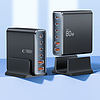 Tech-protect DC80W-GAN 6 portos PD80W/QC3.0 töltőállomás - fekete