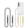 Tech-Protect FlexAir Chain MagSafe tok Samsung Galaxy S25-höz - fekete-bézs