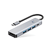 Tech-Protect HB01 HUB Adapter 5in1 USB-C + USB3.0 + HDMI 4K 60Hz + PD100W - szürke