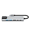 Tech-Protect HB02 HUB Adapter 6in1 USB-C + USB2.0 + USB3.0 + HDMI 4K 30Hz + RJ45 + PD100W - szürke