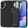 Tech-Protect Ion Carbon MagSafe tok iPhone 17-hez - fekete és ezüst