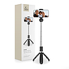 Tech-Protect L01S Bluetooth szelfibot állvánnyal, akár 70 cm-ig - fekete