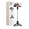 Tech-Protect L02S Bluetooth szelfibot állvánnyal, akár 72 cm-ig - fekete