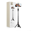 Tech-Protect L05S Bluetooth szelfibot állvánnyal, akár 105 cm-ig, LED lámpával - fekete