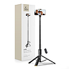 Tech-Protect L08S Bluetooth szelfibot távirányítóval, állvánnyal akár 141 cm-ig - fekete