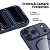 Tech-Protect MagMat MagSafe tok iPhone 17 Próhoz - átlátszó sötétkék