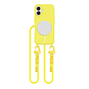 Tech-Protect MagNecklace MagSafe tok nyakpánttal iPhone 16-hoz - sárga