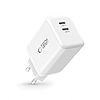 Tech-Protect NC45W-GAN 2-PORTOS PD45W töltő - fehér