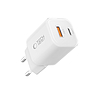 Tech-Protect NCM33W 2 portos PD33W/QC3.0 fali töltő - fehér