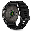 Tech-Protect nejlon szíj Garmin Fenix 5X / 5X PLUS / 6X / 6X PRO / 7X / 8 készülékhez (51 mm) - fekete