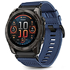 Tech-Protect nejlon szíj Garmin Fenix 5X / 5X PLUS / 6X / 6X PRO / 7X / 8 készülékhez (51 mm) - kék