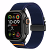 Tech-Protect nejlon tok Apple Watch 44 / 45 / 46 / 49 mm-hez - sötétkék