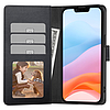Tech-Protect pénztárca tok iPhone 16e-hez - matt fekete