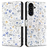 Tech-Protect pénztárca tok Samsung Galaxy A26 5G-hez - százszorszépek levelekkel