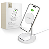 Tech-Protect QI15W-A39 2 az 1-ben MagSafe töltőállomás - fekete (185293)