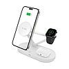 Tech-Protect QI15W-A41 3 az 1-ben vezeték nélküli töltő MagSafe-fel Apple eszközökhöz - fehér