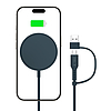 Tech-Protect QI15W-A44 mágneses vezeték nélküli töltő MagSafe-fel - kék