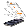 Tech-Protect Quick Set+ edzett üveg iPhone 15 / 16 készülékhez, 2 db-os csomag