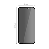 Tech-Protect Quick Set Spy+ adatvédelmi üveg iPhone 14 Próhoz, 2 db-os csomag