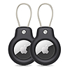 Tech-Protect Rough Vein 2 db-os Apple AirTag tok - fekete
