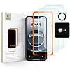 Tech-Protect Supreme edzett üvegfólia iPhone 16e-hez, 3 darabos csomag - átlátszó