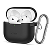 Tech-Protect szilikon akasztós tok AirPods 4-hez - fekete