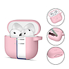 Tech-Protect szilikon akasztós tok AirPods 4-hez - rózsaszín