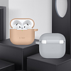 Tech-Protect szilikon akasztós tok AirPods 4-hez - sötétkék