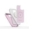 Tech-Protect szilikon PU MagSafe iPhone 15 tok - rózsaszín