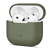 Tech-Protect szilikontok Apple AirPods 4-hez - olívazöld