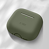 Tech-Protect szilikontok Apple AirPods 4-hez - olívazöld