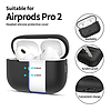 Tech-Protect szilikontok Apple AirPods Pro 1 / 2 fülhallgatóhoz - fekete