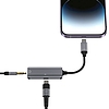 Tech-Protect UltraBoost audioadapter Lightning (férfi) / mini jack 3,5 mm (aljzat) - Lightning (aljzat) - fekete