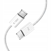 Tech-Protect UltraBoost Classic USB-C / USB-C PD kábel 60W 3A 1m - fehér