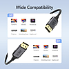 Tech-Protect UltraBoost DisplayPort - DisplayPort 1.4 4K 60Hz kábel 2m - fekete