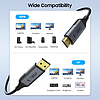 Tech-Protect UltraBoost DisplayPort / HDMI 2.0 kábel 4K 60Hz 2m - fekete