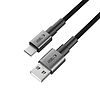 Tech-Protect UltraBoost DNA USB-A / USB-C kábel 15W/3A 200cm - szürke